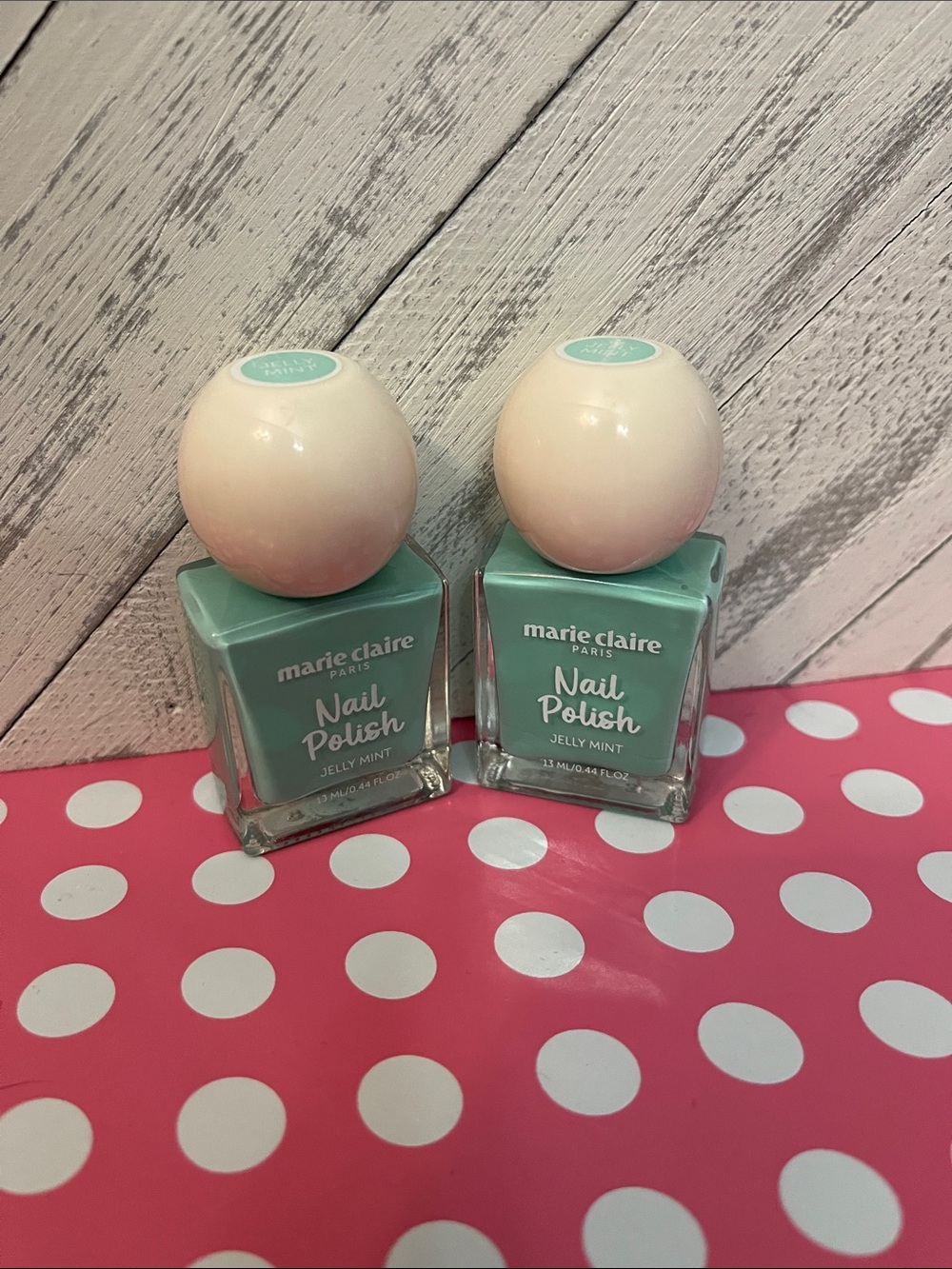 Marie Claire Paris Jelly Mint Nail Polish 0.44 fl oz Each x 2
